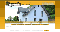 Desktop Screenshot of klingenmeier-holzbau.de